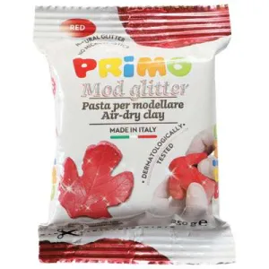 Masa za modeliranje PRIMO glitter crvena 250g