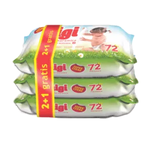 Vlažne maramice HIGI Baby - 3*72/1