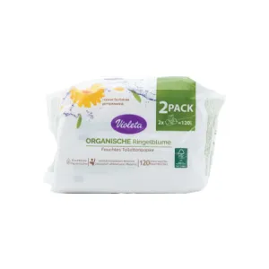 Vlažni toaletni papir VIOLETA sa ekstraktom nevena - 2*60/1