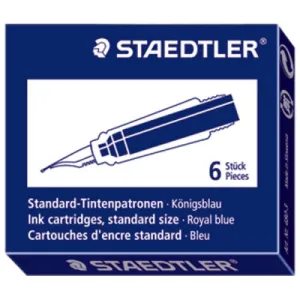 Patrone za naliv pero STAEDTLER plave - 6/1