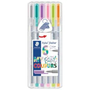 Fineliner STAEDTLER 334 Triplus Pastel 0,3mm - 6/1