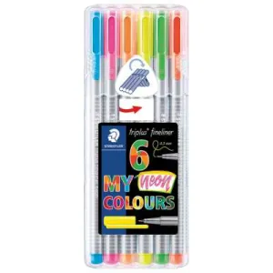 Fineliner STAEDTLER 334 Triplus Neon 0,3mm - 6/1