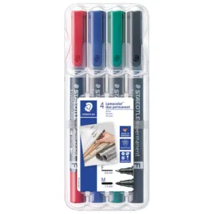 Flomaster permanentni STAEDTLER Lumocolor Duo 348 0,6mm/1,5mm - 4/1
