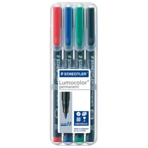Flomaster permanentni STAEDTLER Lumocolor 317 M 1mm - 4/1