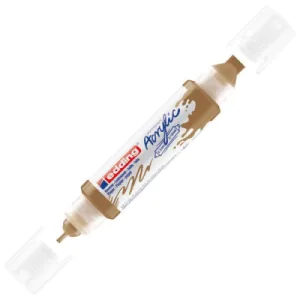 Marker akrilni EDDING E-5400 3D Double Liner ravni vrh 2-3mm/5-10mm zlatni