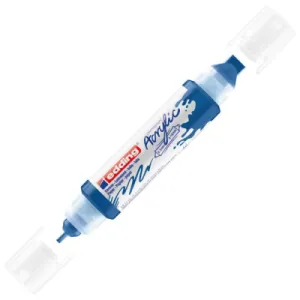 Marker akrilni EDDING E-5400 3D Double Liner ravni vrh 2-3mm/5-10mm plavi