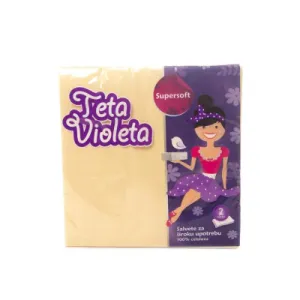 Salvete VIOLETA dvoslojne bež 38*38 - 25/1