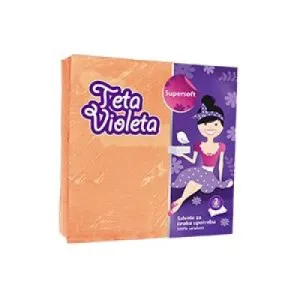 Salvete VIOLETA dvoslojne narandžaste 38*38 - 25/1