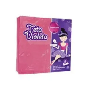 Salvete VIOLETA dvoslojne roze 38*38 - 25/1