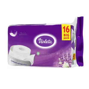 Toaletni papir VIOLETA lavanda troslojni – 16/1