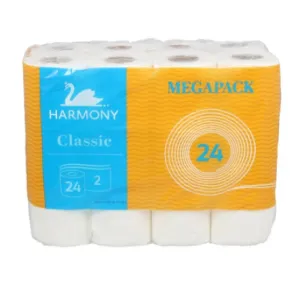 Toaletni papir HARMONY dvoslojni – 24/1