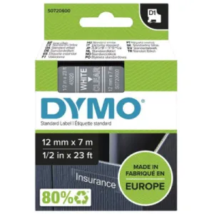 Etikete DYMO D1 43613 12*7 prozirne
