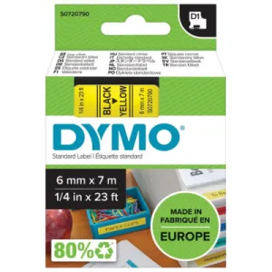 Etikete DYMO D1 43613 6*7 žute