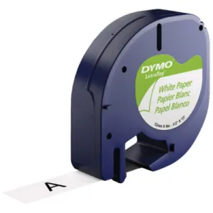 Etikete papirne DYMO LetraTAG 91208 12*4 bijele