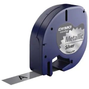 Etikete metalne DYMO LetraTAG 91208 12*4 prozirne