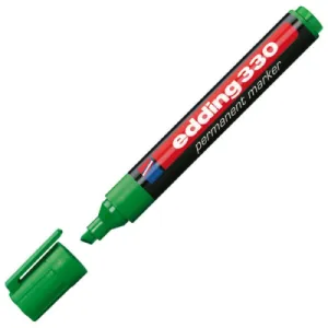 Marker permanentni EDDING E-330 kosi vrh 1-5mm zeleni