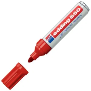 Marker permanentni EDDING E-550 okrugli vrh 3-4mm crveni