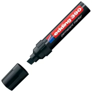 Marker permanentni EDDING E-390 kosi vrh 4-12mm crni
