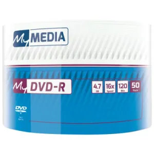 DVD-R MYMEDIA Matt Silver Spindle 4.7GB 50/1