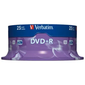 DVD+R VERBATIM Matt Silver Spindle 4.7GB 25/1