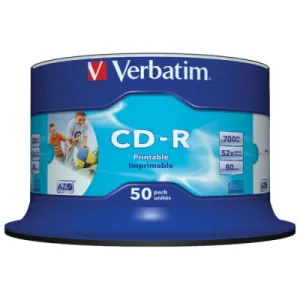 CD-R VERBATIM Printable Spindle 700MB 50/1