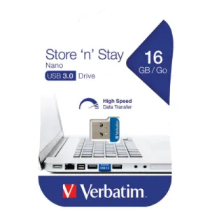 USB memory stick VERBATIM Nano Store’n’Stay 3.0 16GB