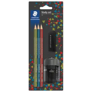 Set pisaći STAEDTLER 183 3 grafitne olovke + gumica + šiljalo 5u1