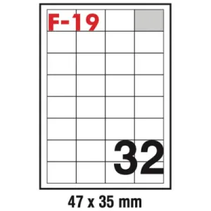 Etikete 47*35 (1 list - 32 etikete) A4 - 100/1