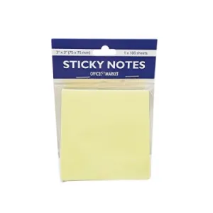 Post-it note blok OFFICE MARKET 75*75 100L - žuti