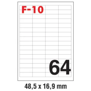 Etikete 48,5*16,9 (1 list - 64 etikete) A4 - 100/1