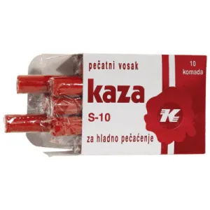 Vosak pečatni za hladno pečaćenje crveni - 10/1