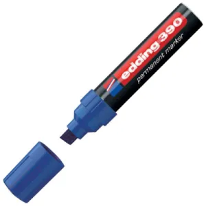 Marker permanentni EDDING E-390 kosi vrh 4-12mm plavi