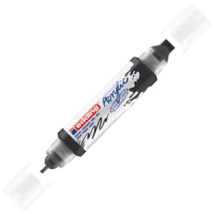 Marker akrilni EDDING E-5400 3D Double Liner ravni vrh 2-3mm/5-10mm crni