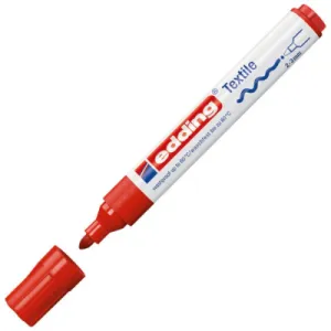 Marker za tekstil EDDING E-4500 okrugli vrh 2-3mm crveni