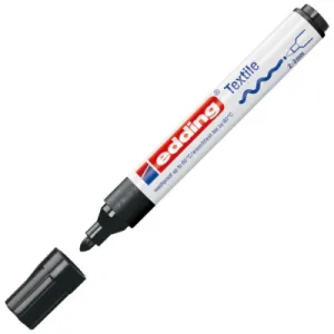 Marker za tekstil EDDING E-4500 okrugli vrh 2-3mm crni