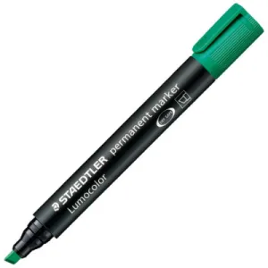 Marker permanentni STAEDTLER Lumocolor 350 kosi vrh 2-5mm zeleni
