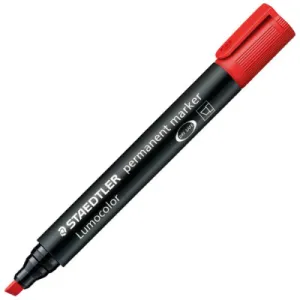 Marker permanentni STAEDTLER Lumocolor 350 kosi vrh 2-5mm crveni