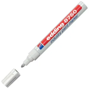 Marker industrijski EDDING E-8750 okrugli vrh 2-4mm bijeli