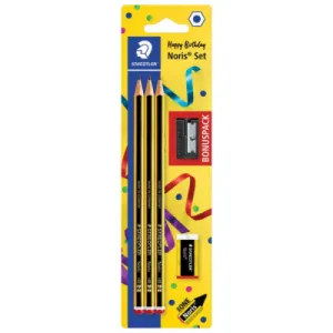 Set pisaći STAEDTLER 3 Noris 120 grafitne olovke + gumica + šiljalo 5u1