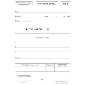 Nalog za putničko vozilo PN-4