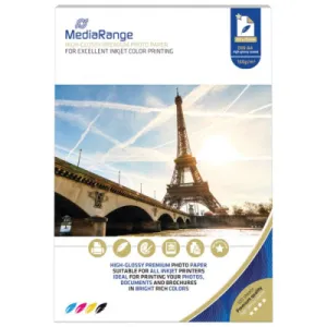 Foto papir MEDIARANGE A4 high glossy - 160g - 100/1