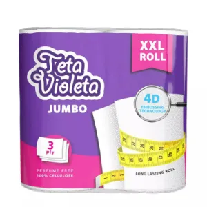 Ubrus u rolni VIOLETA Jumbo 3sl. – 2/1