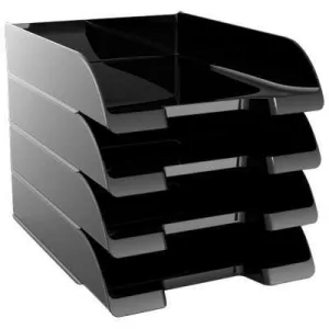 Polica za spise FOROFFICE crna