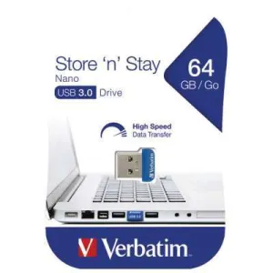 USB memory stick VERBATIM Nano Store’n’Stay 3.0 64GB