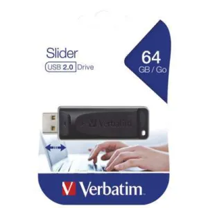 USB memory stick VERBATIM Slider 2.0 64GB