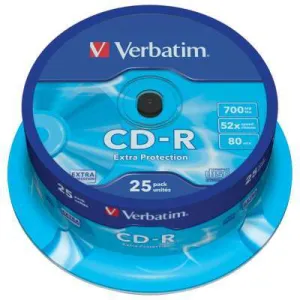 CD-R VERBATIM Extra Protection Spindle 700MB - 25/1