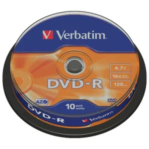 DVD-R VERBATIM Matt Silver Spindle 4.7GB - 10/1
