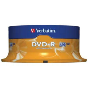 DVD-R VERBATIM Matt Silver Spindle 4.7GB - 25/1