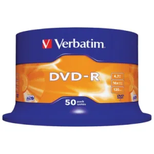 DVD-R VERBATIM Matt Silver Spindle 4.7GB - 50/1