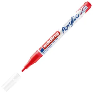 Marker akrilni EDDING E-5300 Fine okrugli vrh 1-2mm crveni